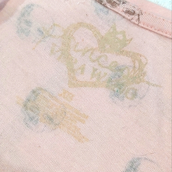 Princess Vera Wang Pink Punk Skull Shirt - Picture 4 of 5